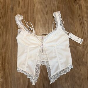 NWT Urban Outfitters Lace Trim Top